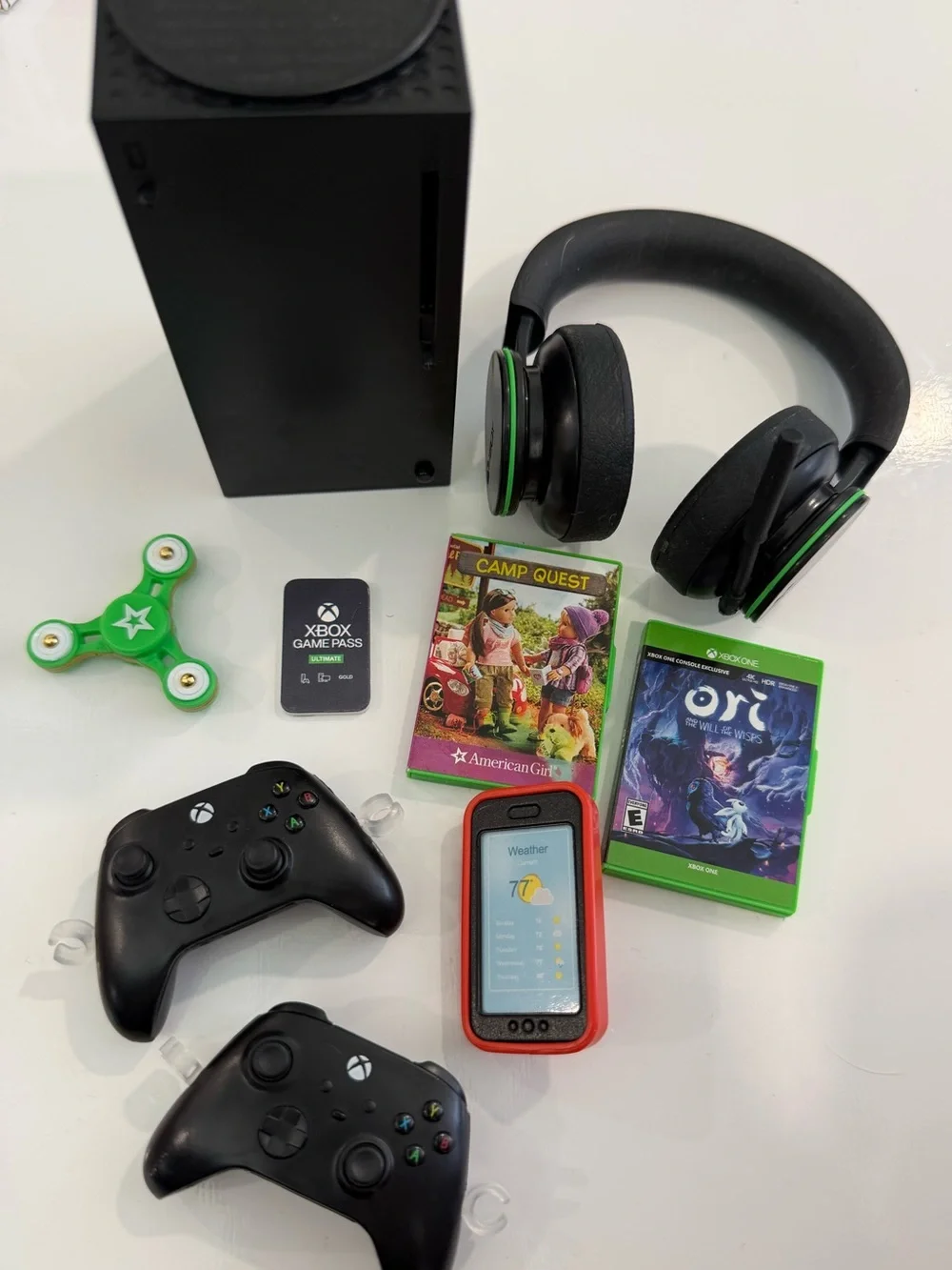 American Girl Xbox Gaming Set. Series X Console, Controllers, Headset, & more